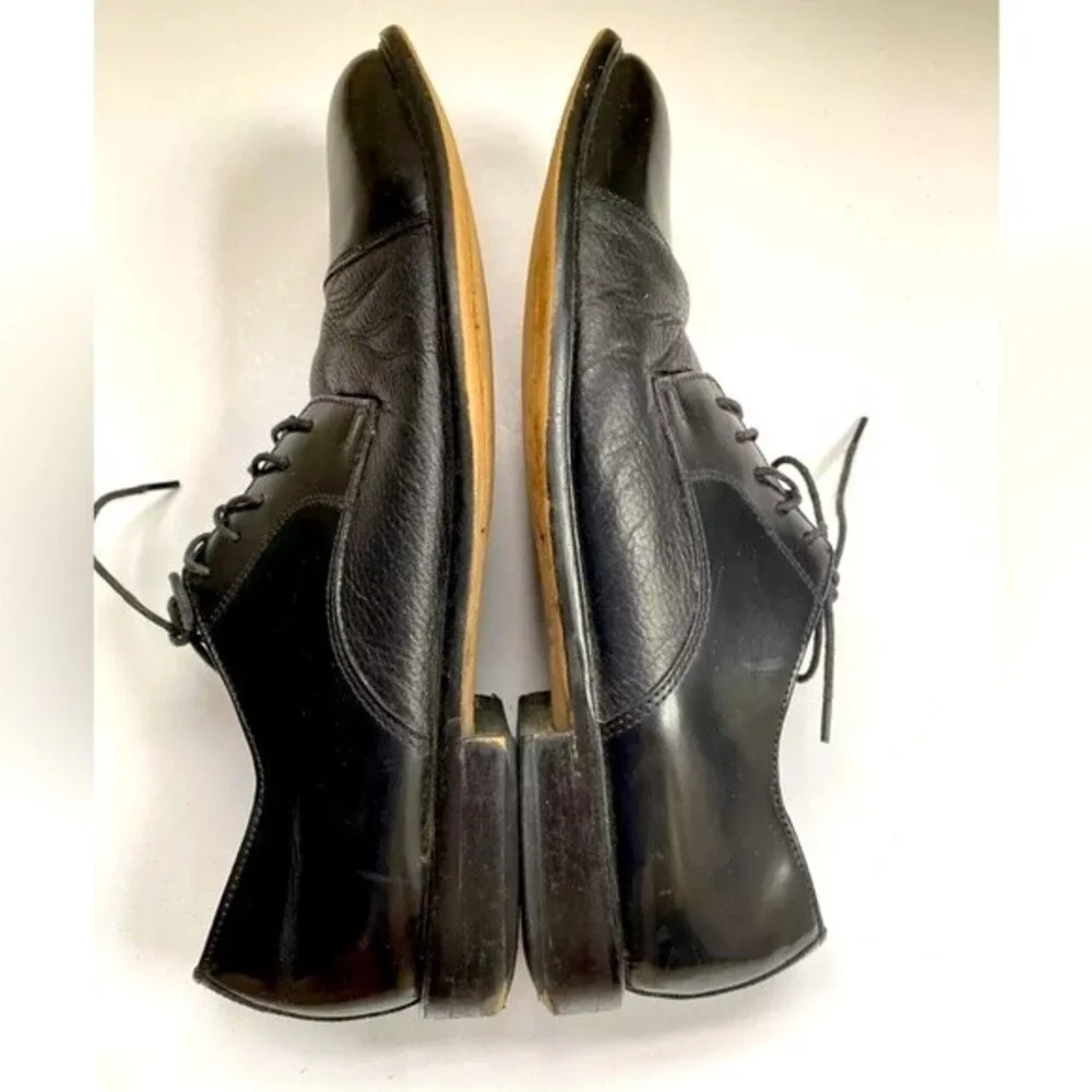 Bostonian Men’s Round Toe Leather Dress Shoes Black 10.5M Oxford 22461